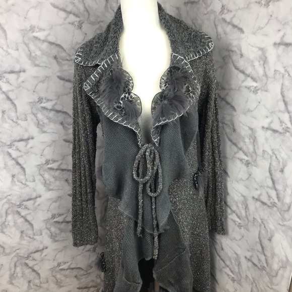 NWT Forla Paris Long Duster Cardigan Sweater - Picture 2 of 16